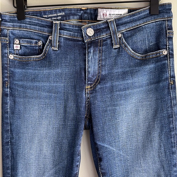 Adriano Goldschmied The Legging Ankle Super Skinny Ankle Stretchy Raw Hem Denim - Picture 5 of 11